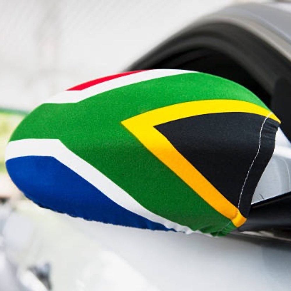Side Mirror Covers for small vehicle South African flag